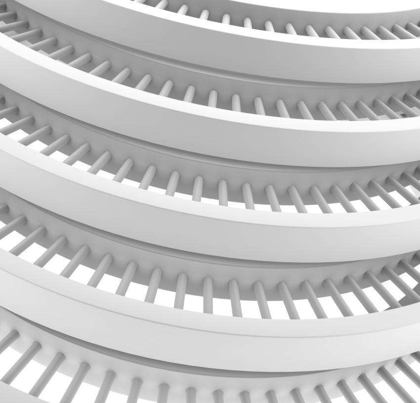 Futuristic Architecture Background. Web Graphic Design. 3D illustration, 3D rendering.