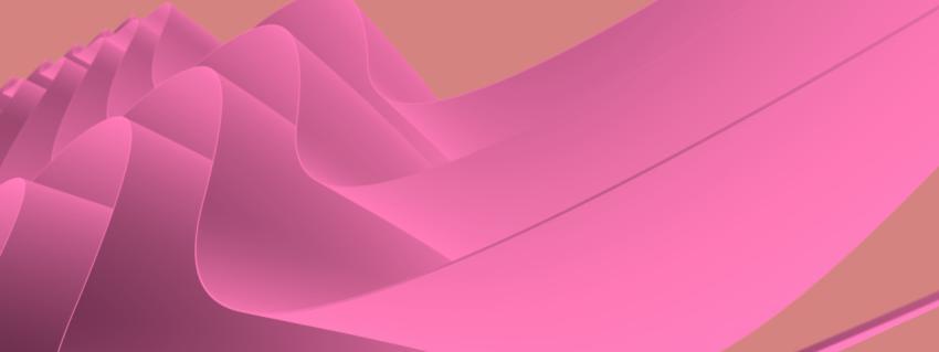 Wavy stepped architectural abstract background. 3D illustration, 3D rendering.