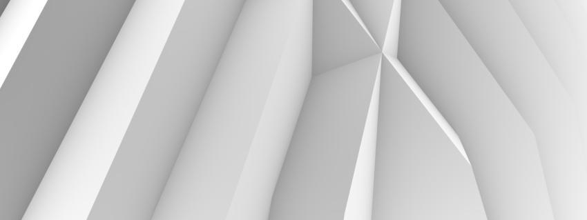 White abstract angular design. 3D illustration, 3D rendering.