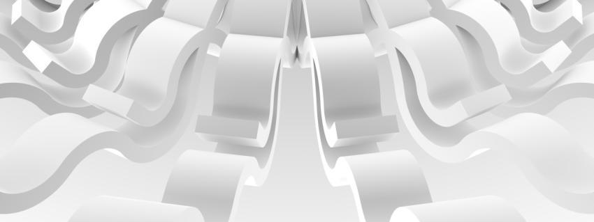Simple white abstract architectural background. 3d rendering, 3d illustration.