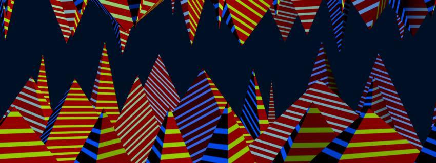 The city of the pyramids. Low poly mountains peaks. Shards, icicle teeth. Beautiful and modern abstract background. Fashionable design