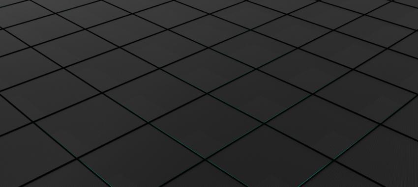 Abstract background. Square lattice in perspective. 3D illustration, 3D rendering.