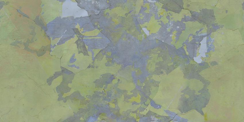 Texture of an old painted wall surface several times with cracks and falling paint