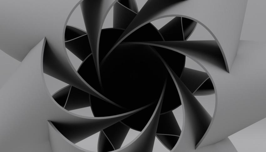 Abstract propeller blade background. 3d illustration, 3d rendering