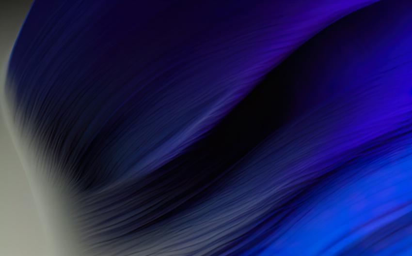 Digital illustration of abstract blue wave background