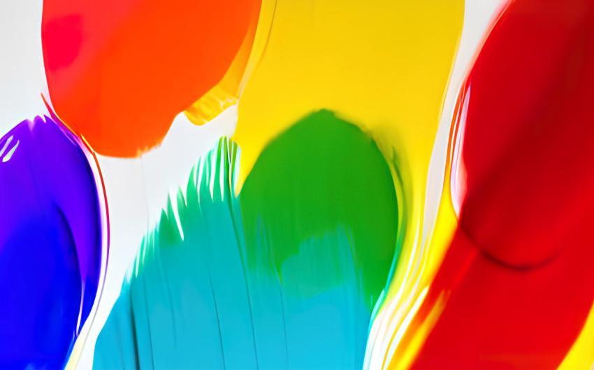 Digital illustration abstract background acrylic paint texture