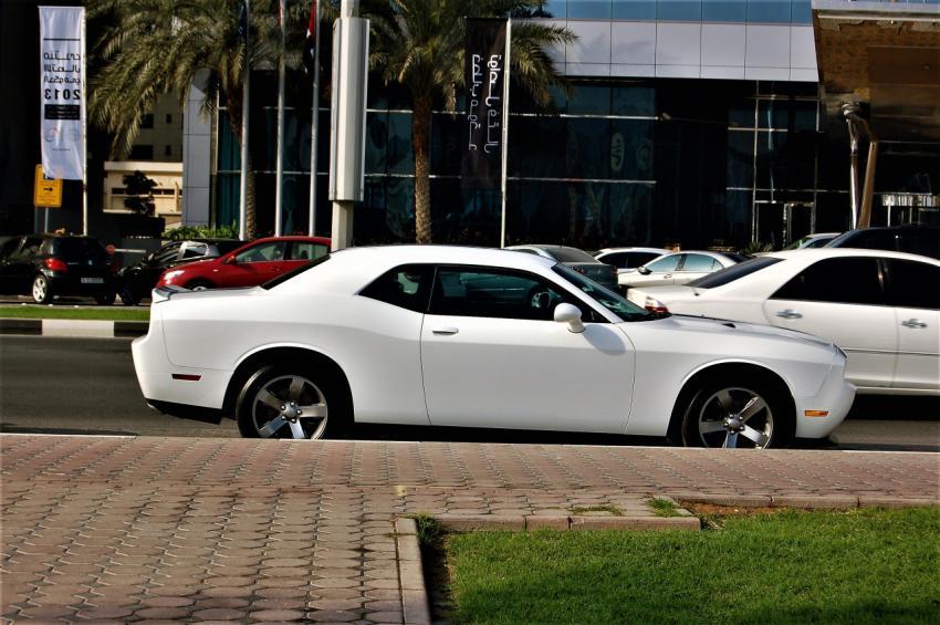 white car