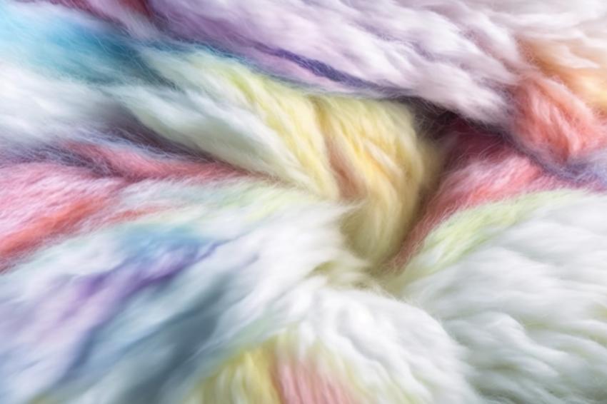 Woolen Wonderland: A Luxurious and Multicolored Texture of Soft Wool Fibers