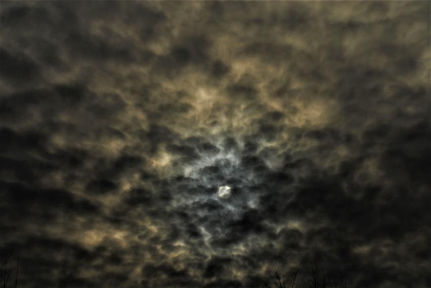 clouds eclipsed the sun