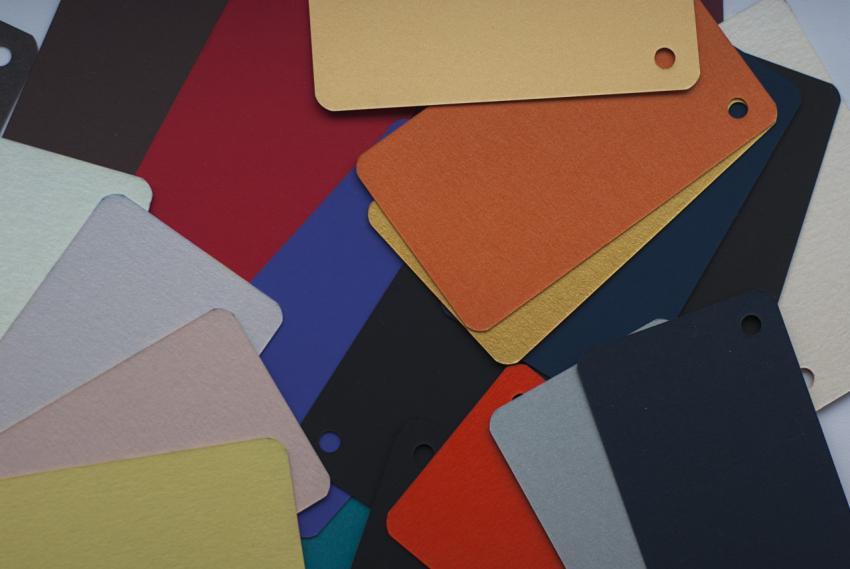 Typographic paper samples