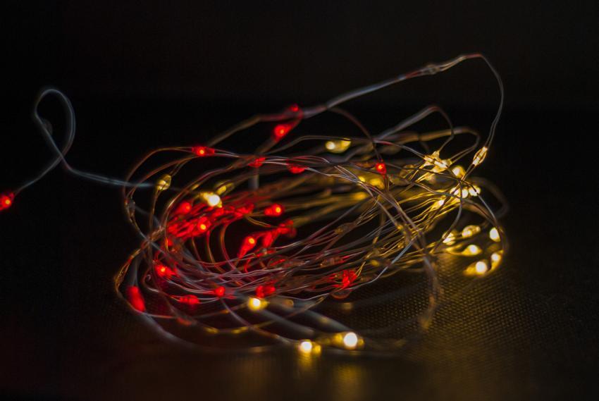 Red and yellow lights
