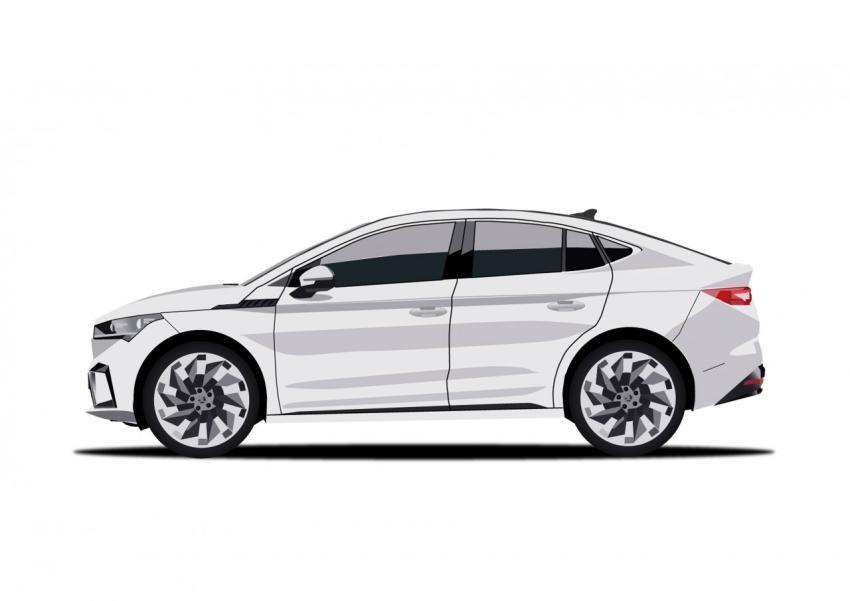 Skoda white car