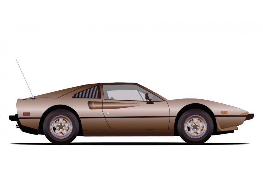 Sports retro car