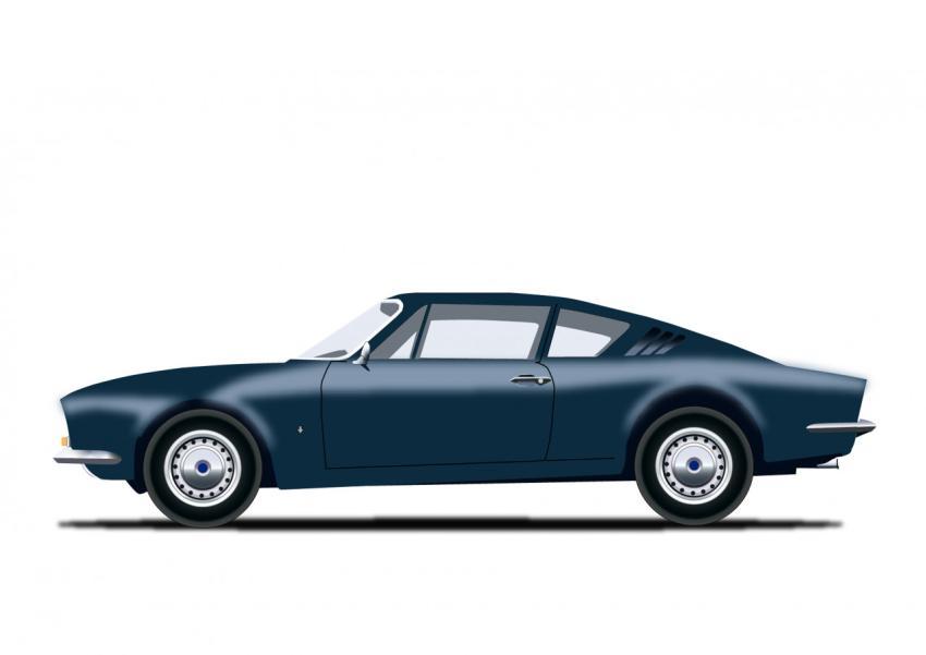 blue car