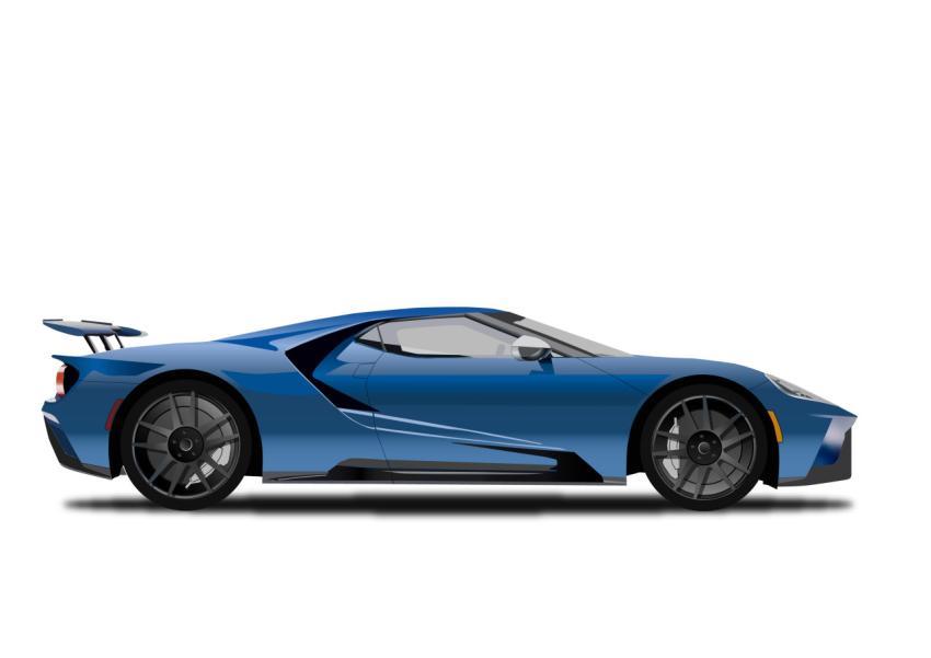 blue sports car