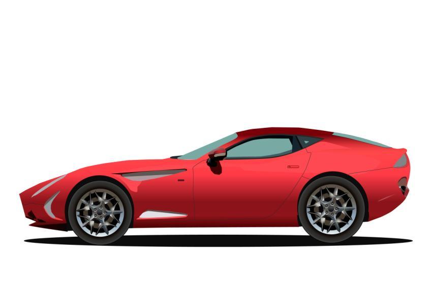 sports red car