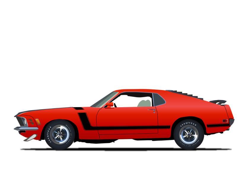 red painted car