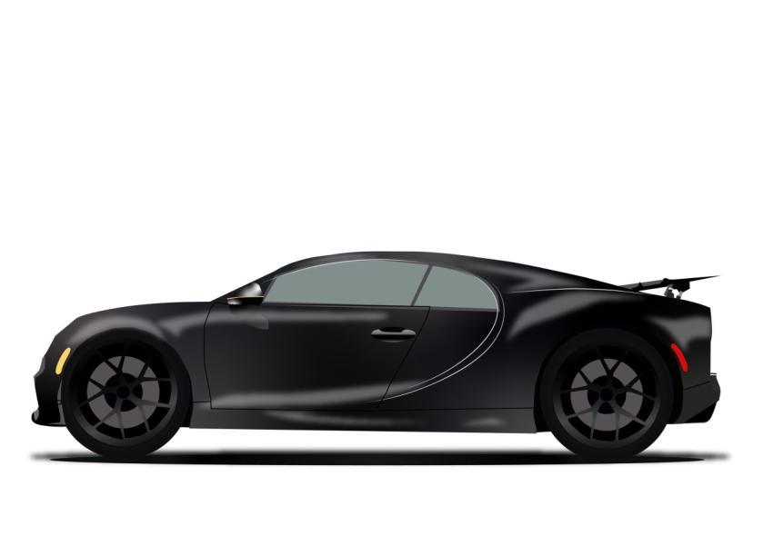 Black sports car