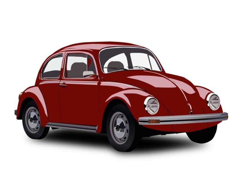 red volkswagen beetle