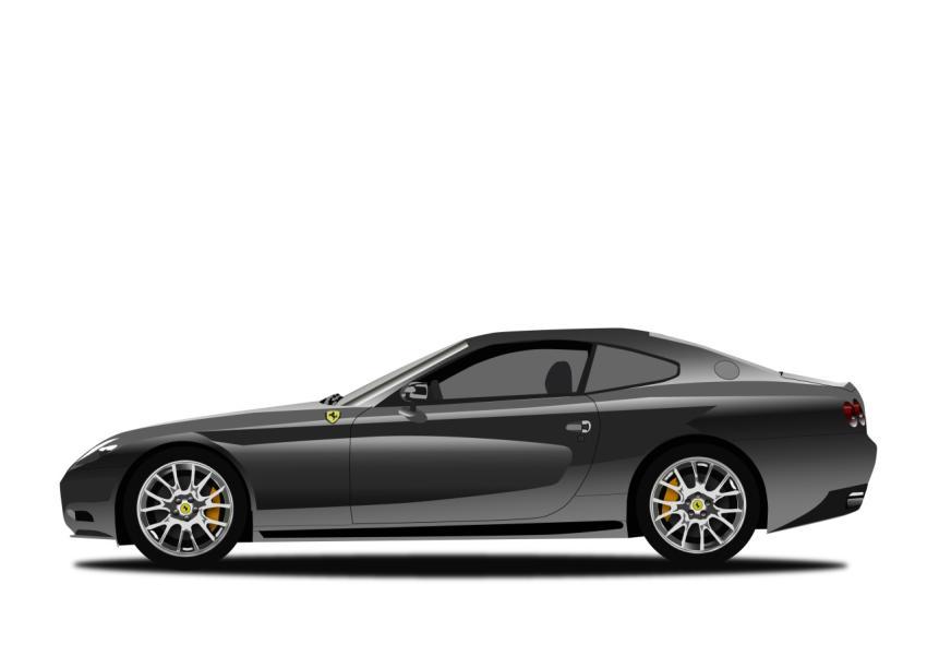 black ferrari drawing