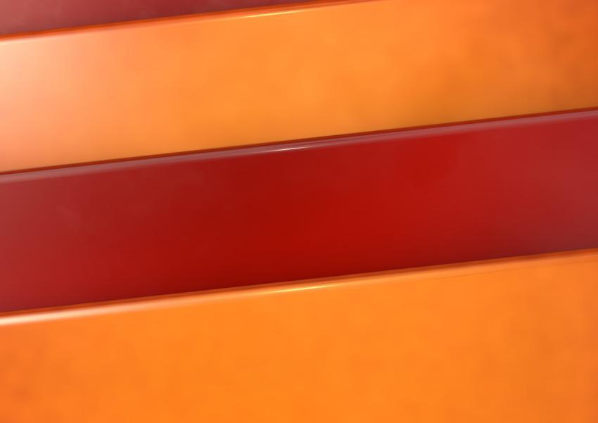 Texture of orange and red plates with overlapping one another