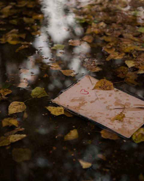 A love letter thrown in a river