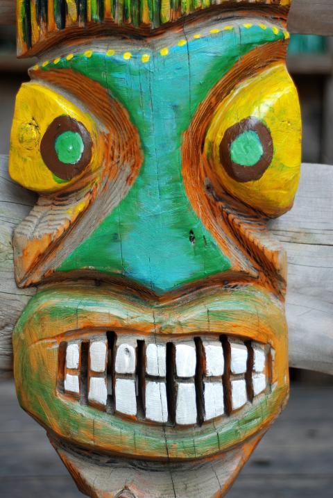 Figure carved from wood