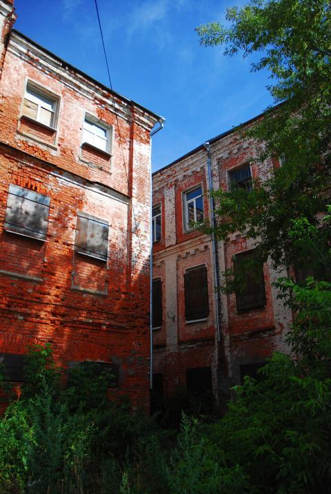 Red brick buildings