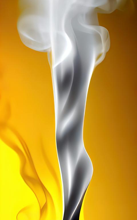 Digital illustration abstract background stylish yellow white smoke