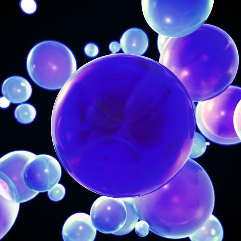 Beautiful blue balls