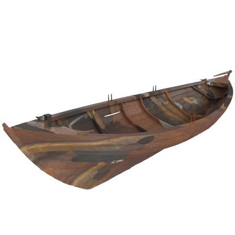 Wooden Boat isolated on white background