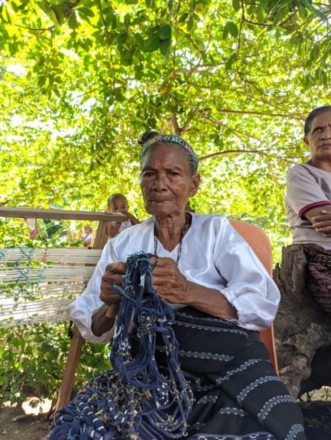 mother's weaving