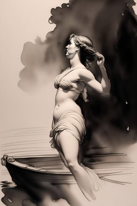 The woman is freedom