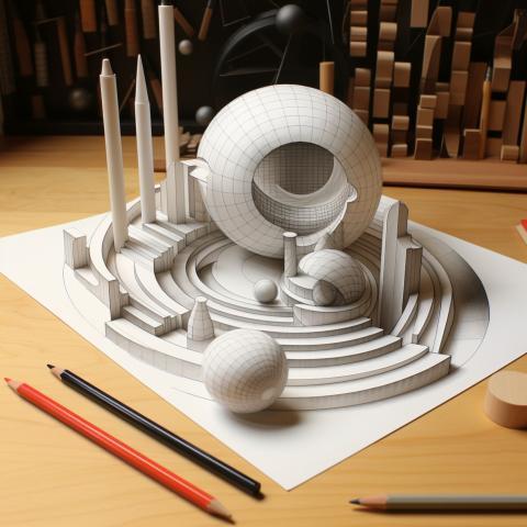 circle 3D draw 2