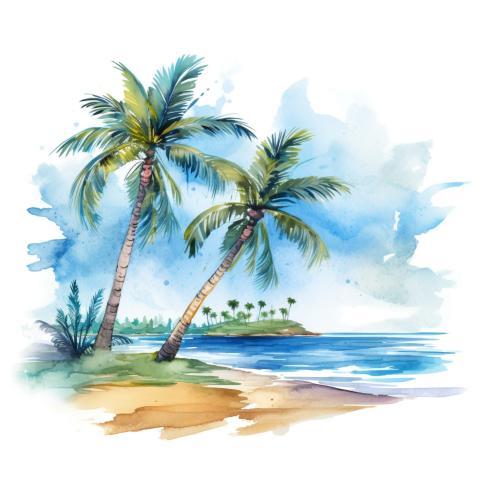 Holiday summer travel vacation illustration
